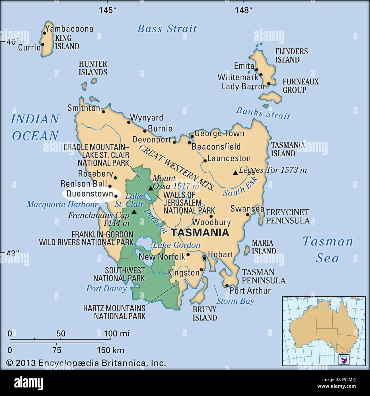 Queenstown tasmania australia maps cartography hires stock photography