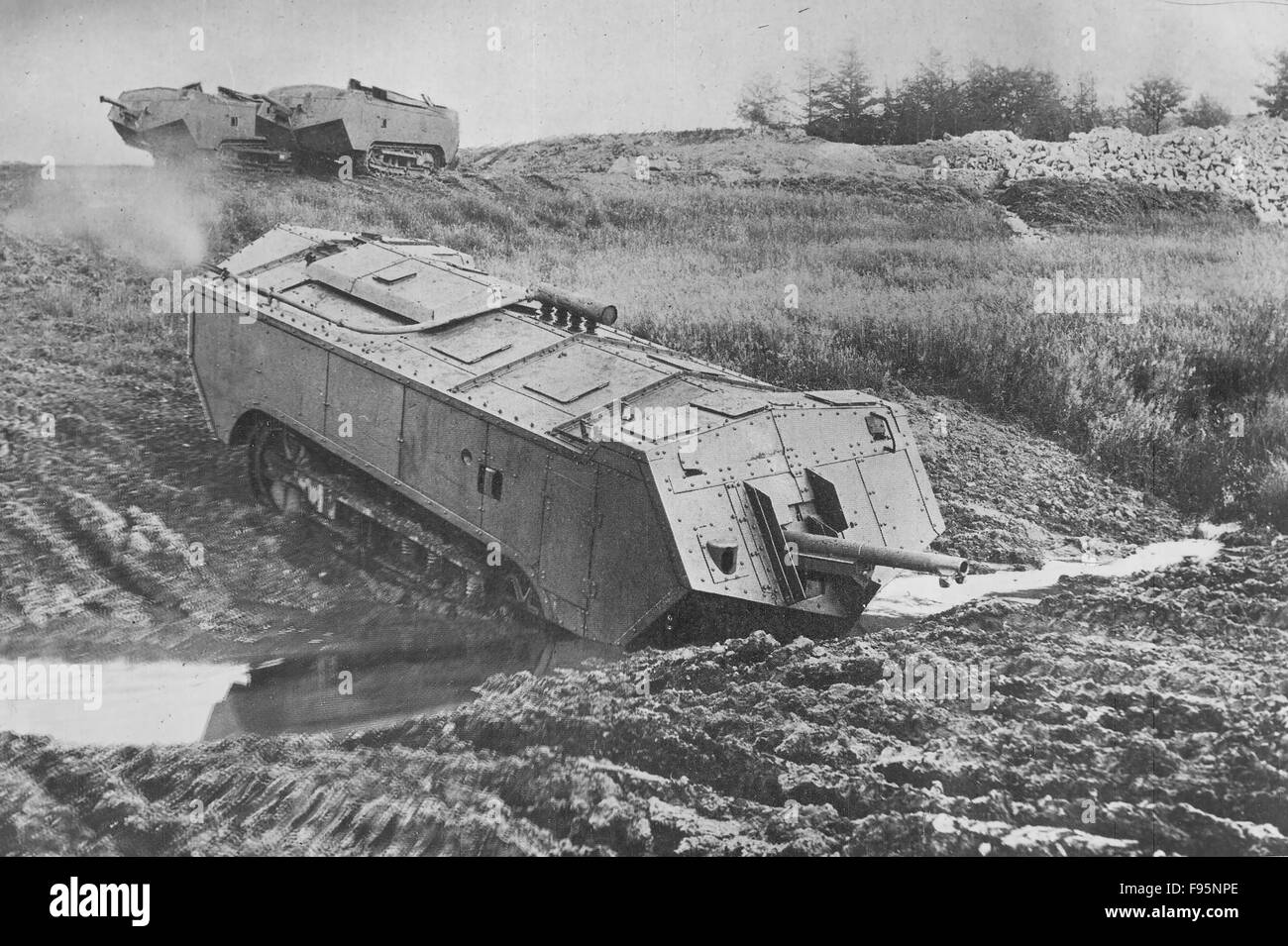 First world war tank Black and White Stock Photos & Images - Alamy