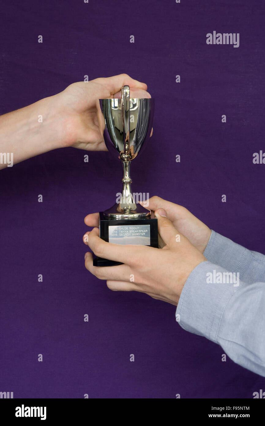 Presentation of award / prize-giving Stock Photo