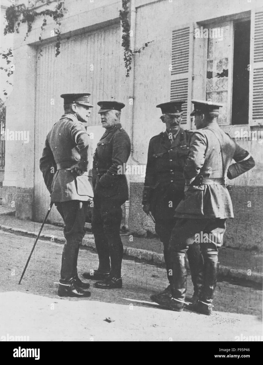 British Front, Belgium, 1914. Stock Photo