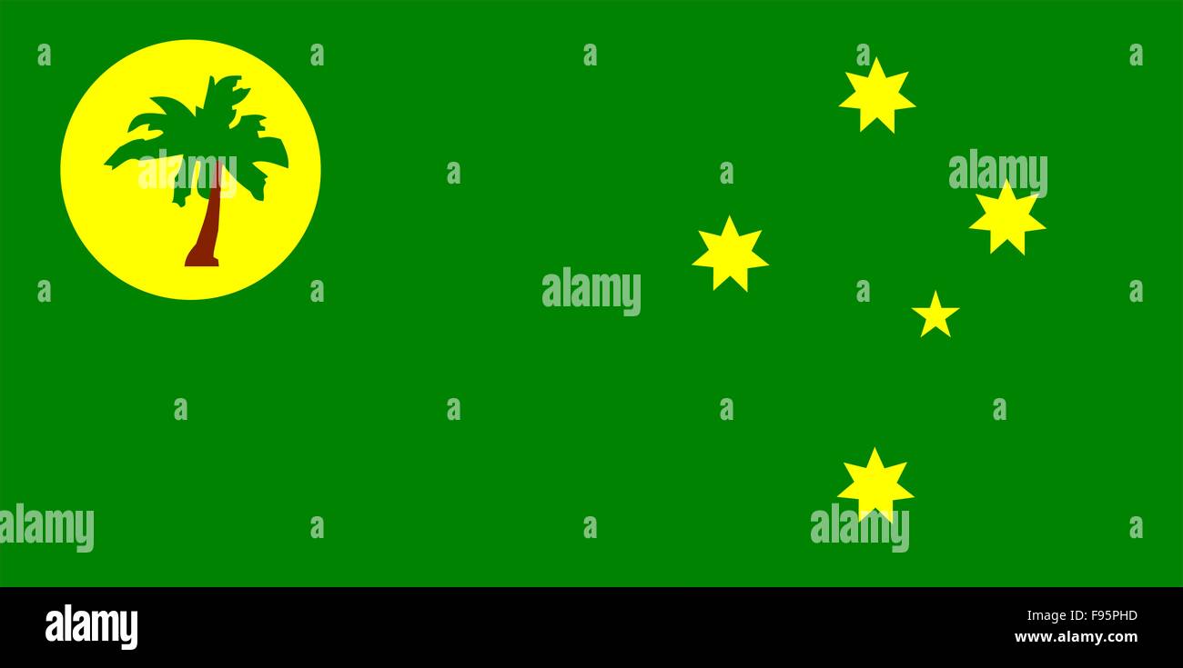 Flag Of Cocos Keeling Islands Stock Photo Alamy