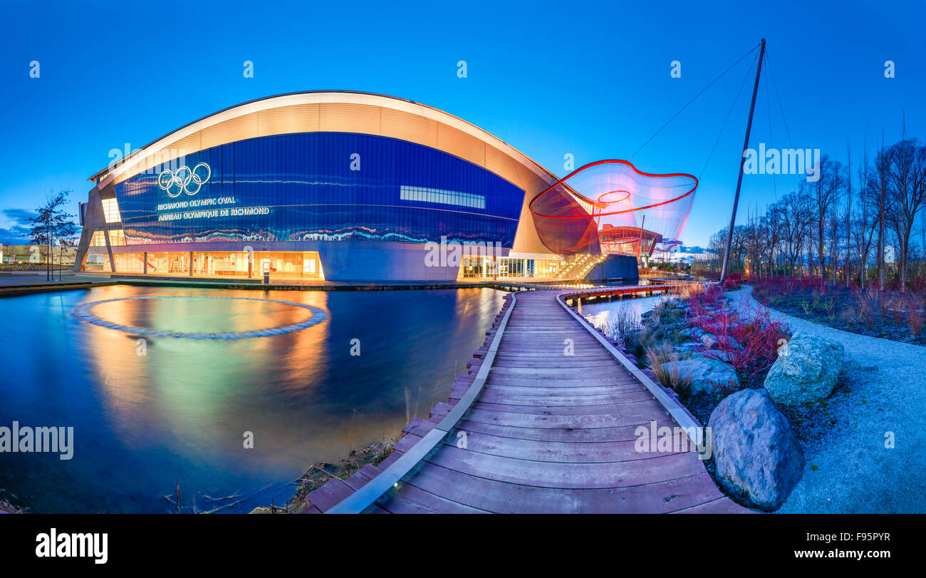 Richmond Olympic Oval, Vancouver, British Columbia, Canada Stock Photo