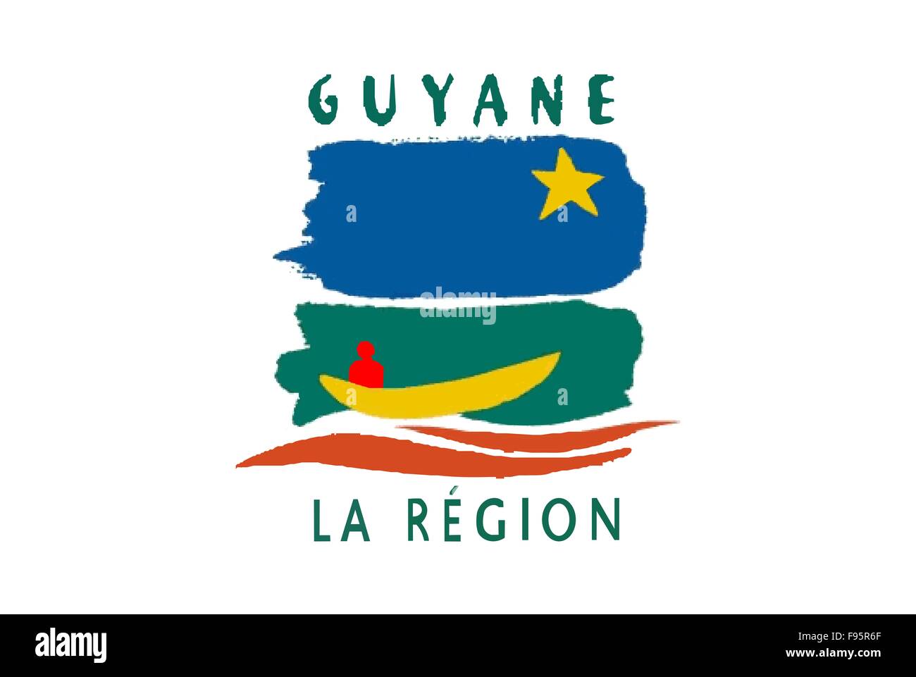 Guyane Flag Stock Photo
