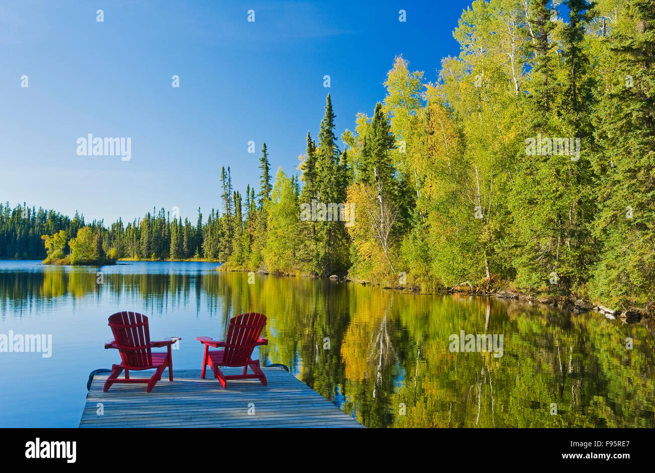 Adirondack chairs lake placid hi res stock photography and images