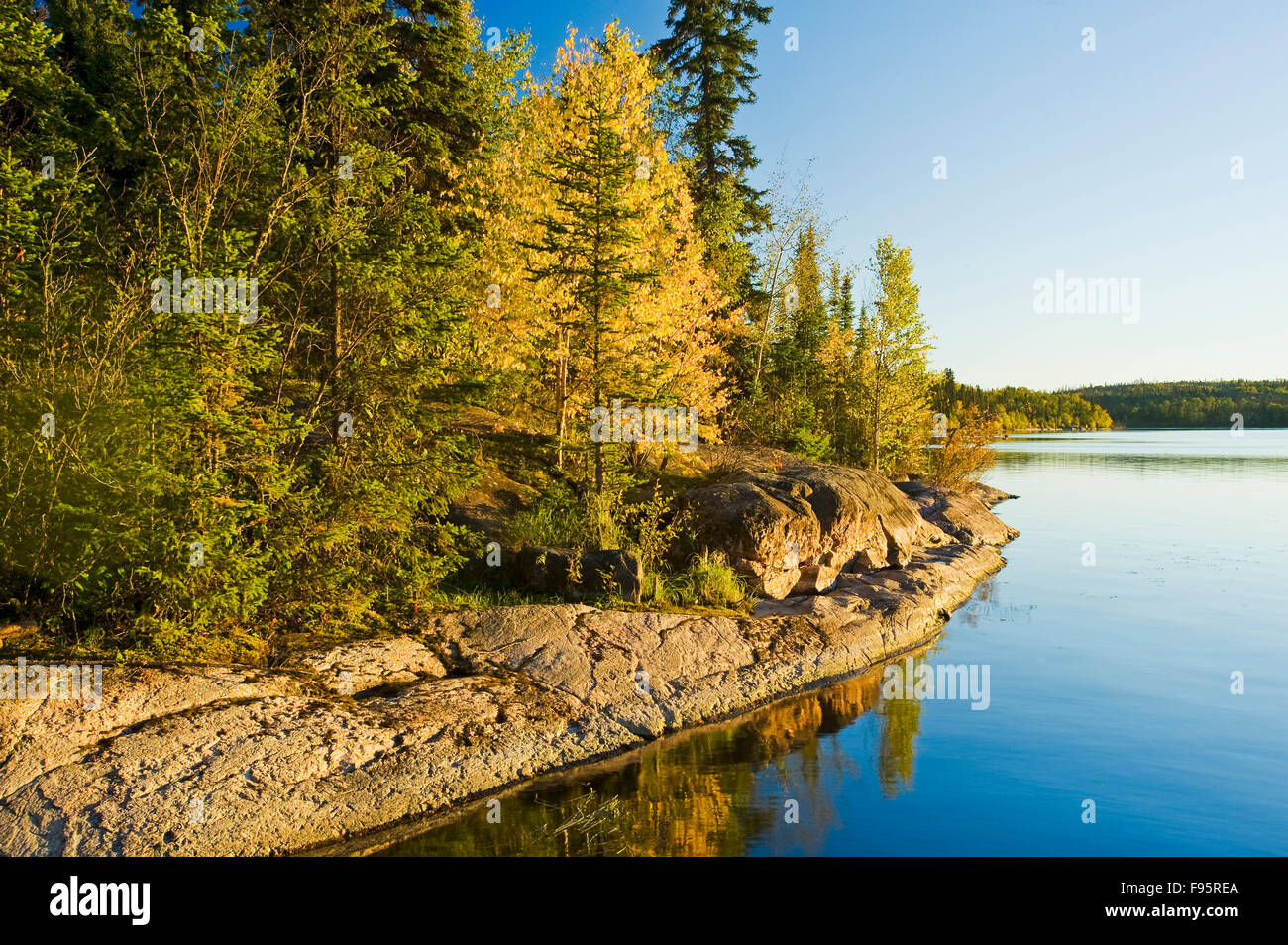 autumn, Devil Lake, Northern Saskatchewan, Canada Stock Photo Alamy