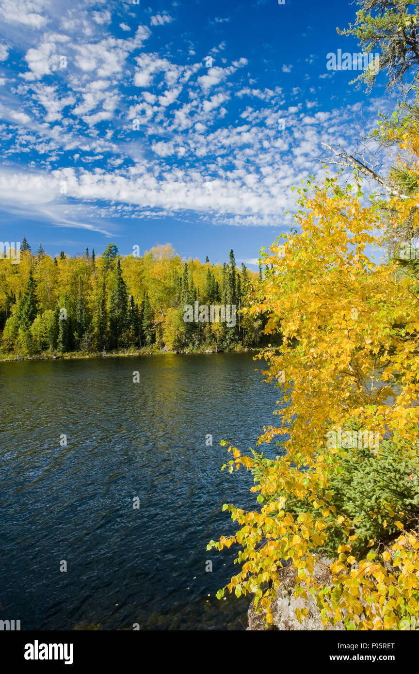 autumn, Dickens Lake, Northern  Saskatchewan, Canada Stock Photo