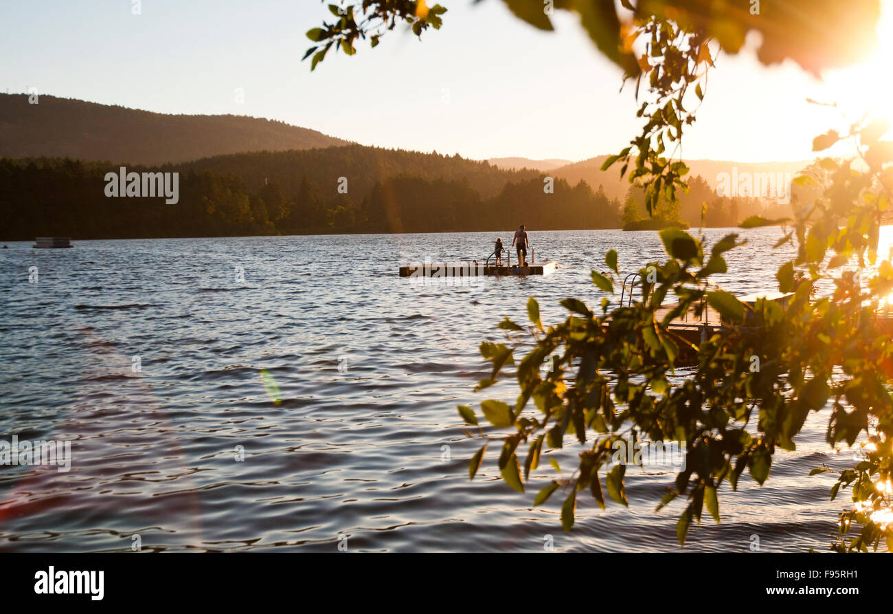 Langford Lake, near Victoria, BC Canada, is a freshwater lake for