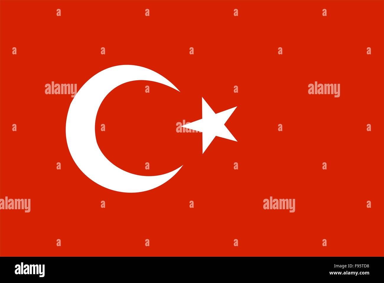 Flag Of Turkey Stock Photo
