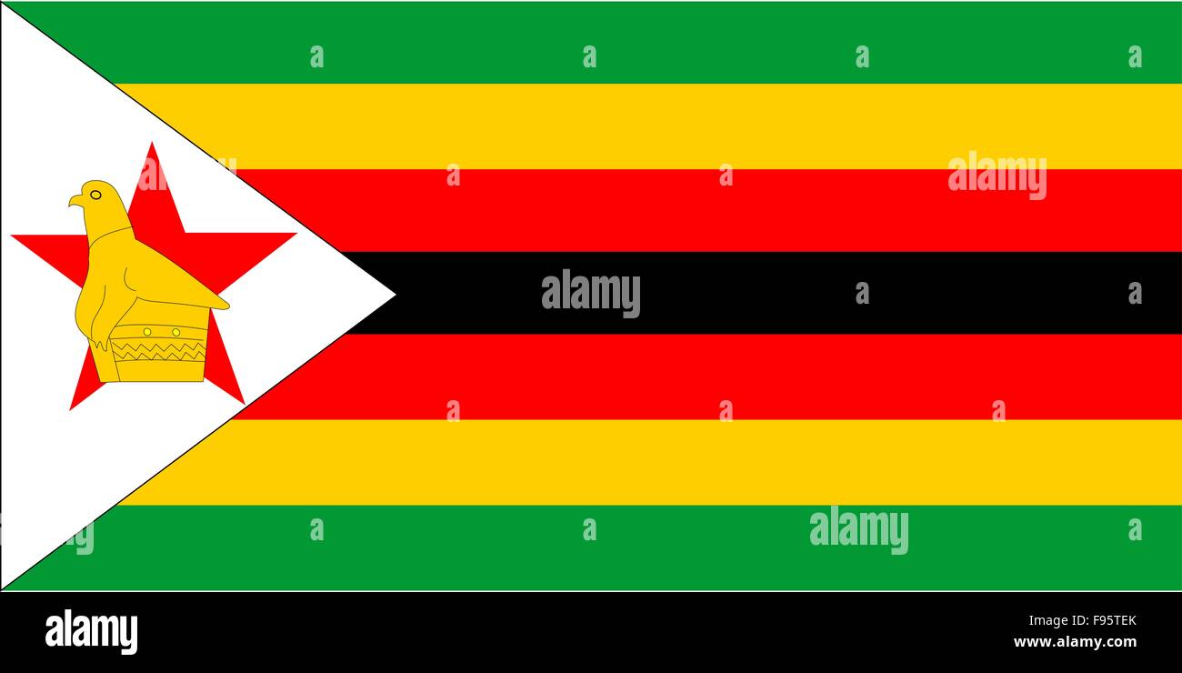 Flag Of Zimbabwe Stock Photo Alamy