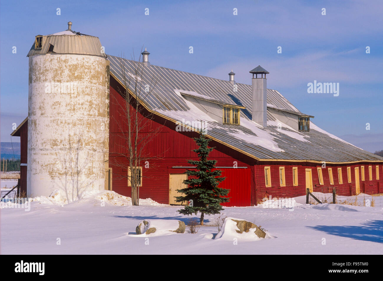 Barn, Hudson, Quebec, Canada Stock Photo