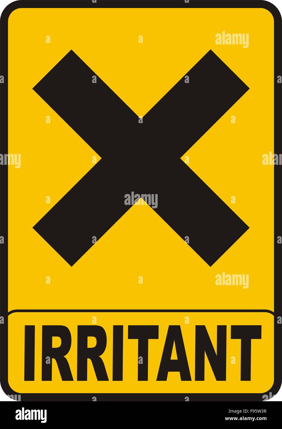 Irritant hazard cheap symbol