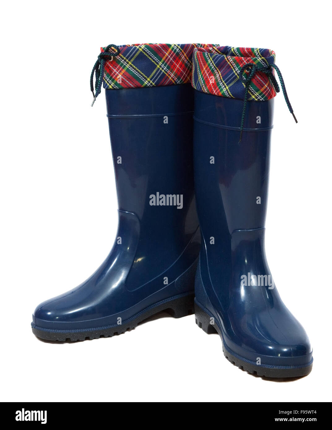 waterproof wellington boots. Isolated on white background Stock Photo ...