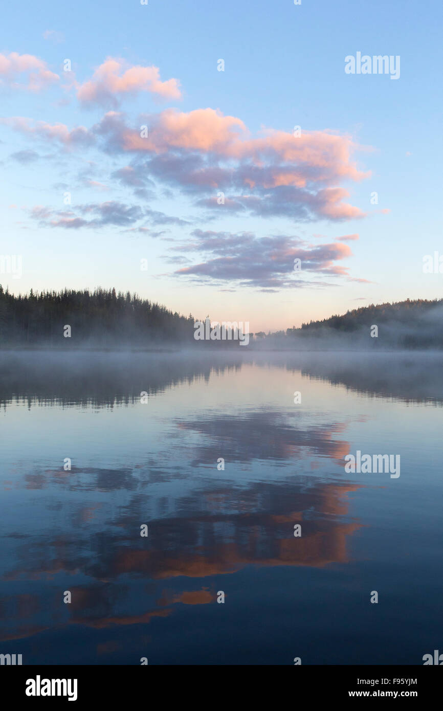 Early morning on Lac Le Jeune, British Columbia. Stock Photo