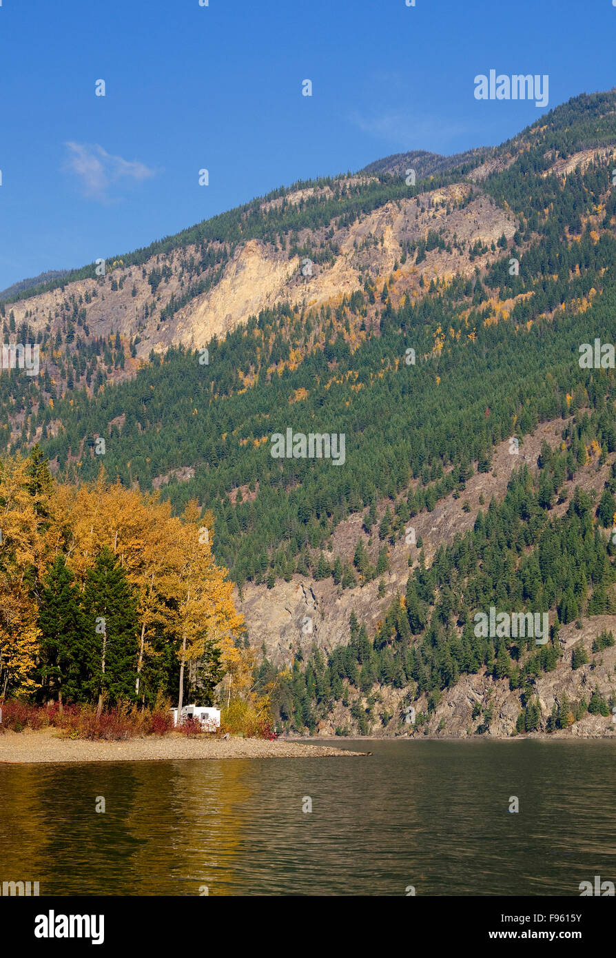 Campers enjoy Adams Lake, in British Columbia's Shuswap region of