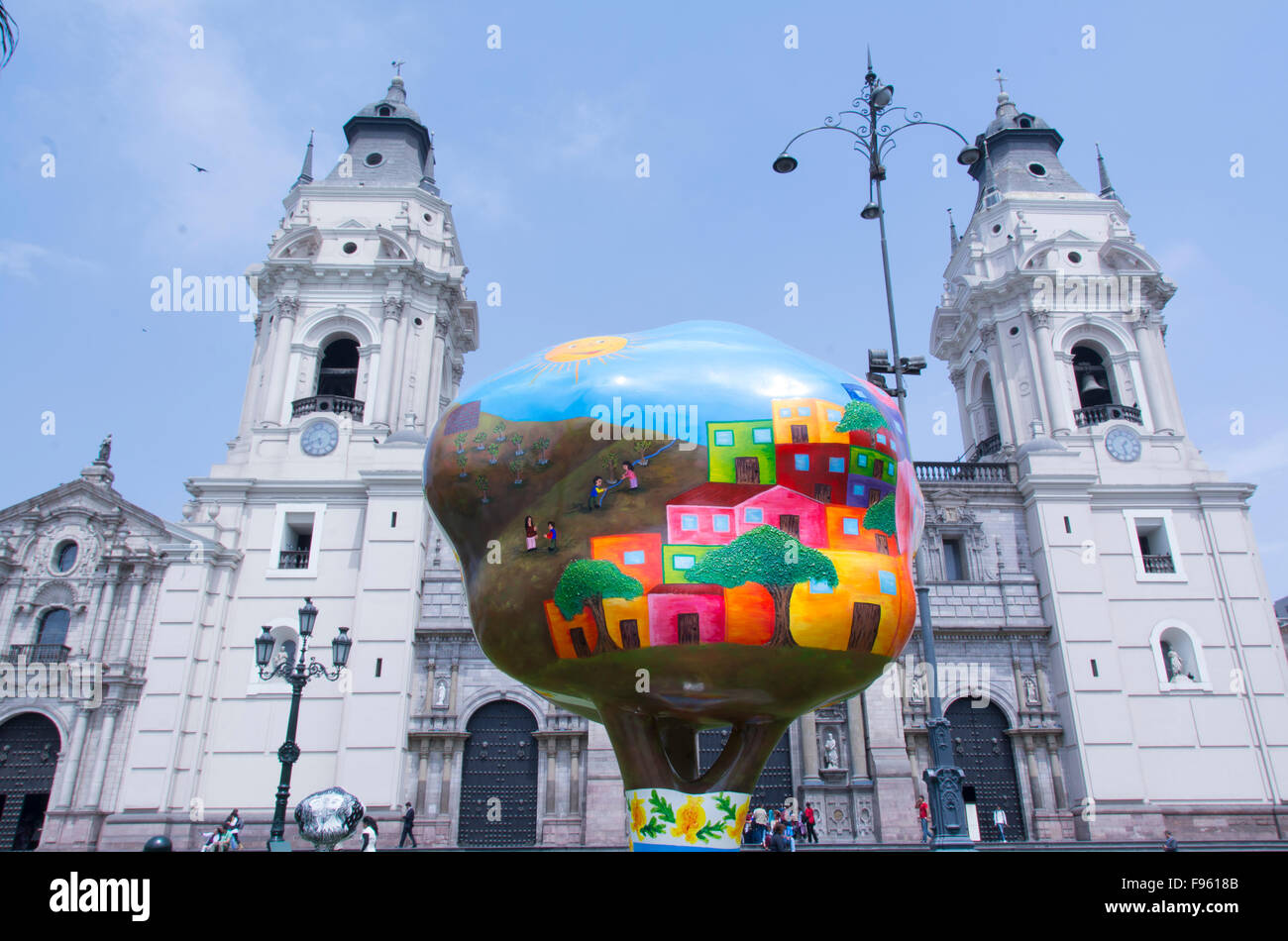 The Plaza Mayor or Plaza de Armas of Lima, Peru Stock Photo - Alamy