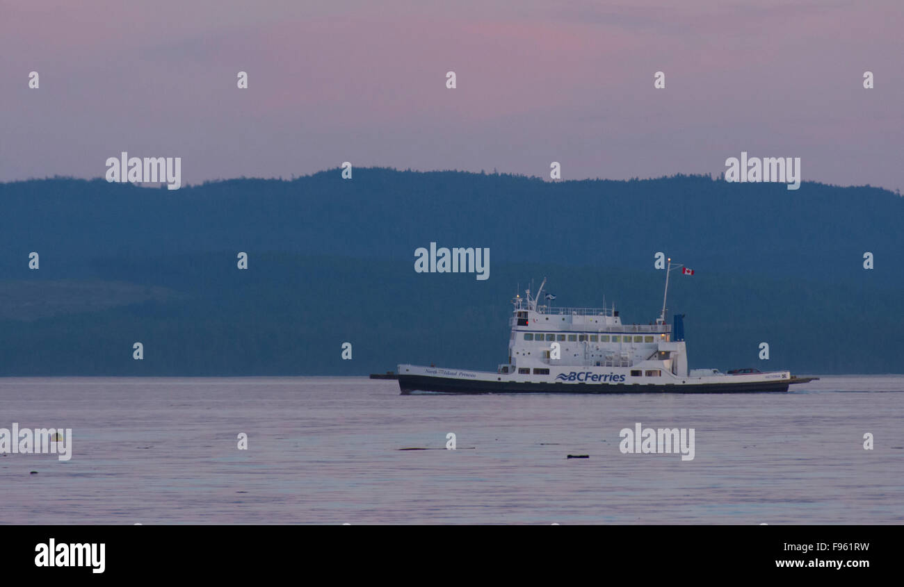 BC Ferries North Island Princess, serving Texada Island to Powell River, British Columbia, Canada Stock Photo