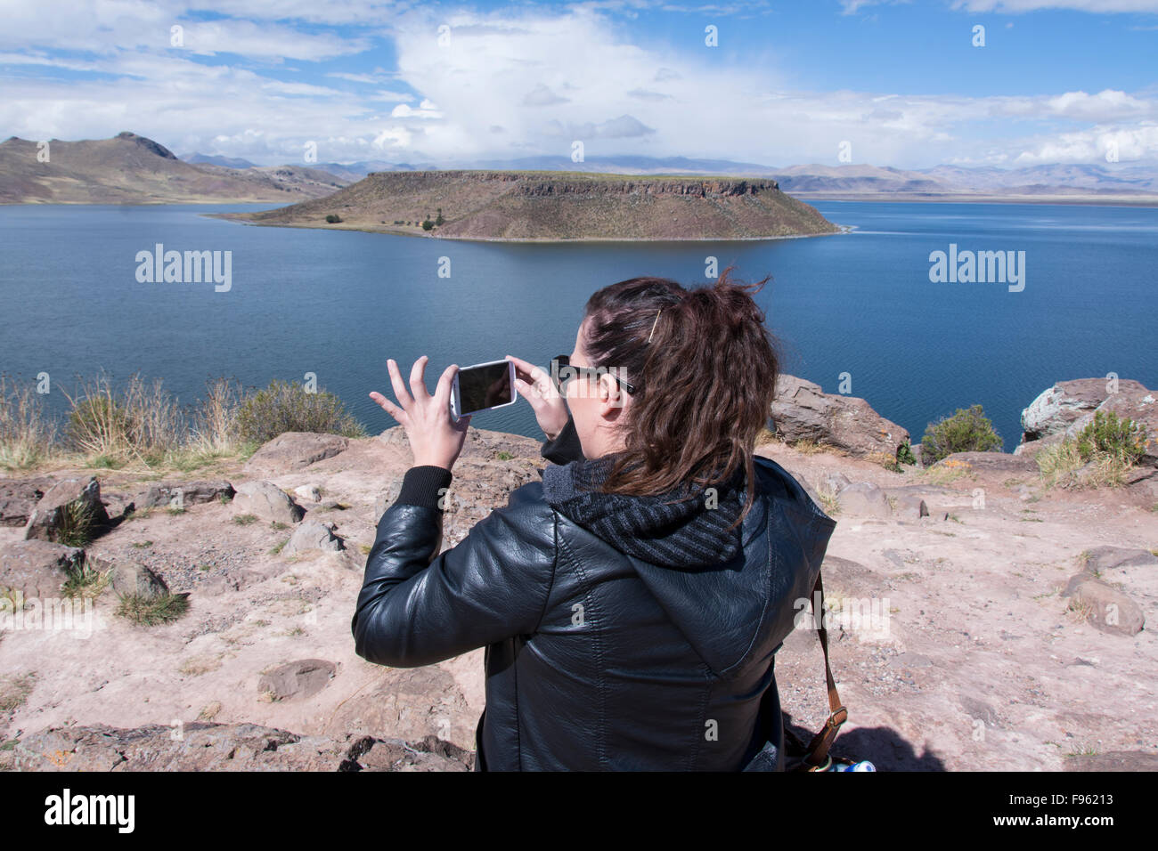 Lake Umayo, Peru Stock Photo