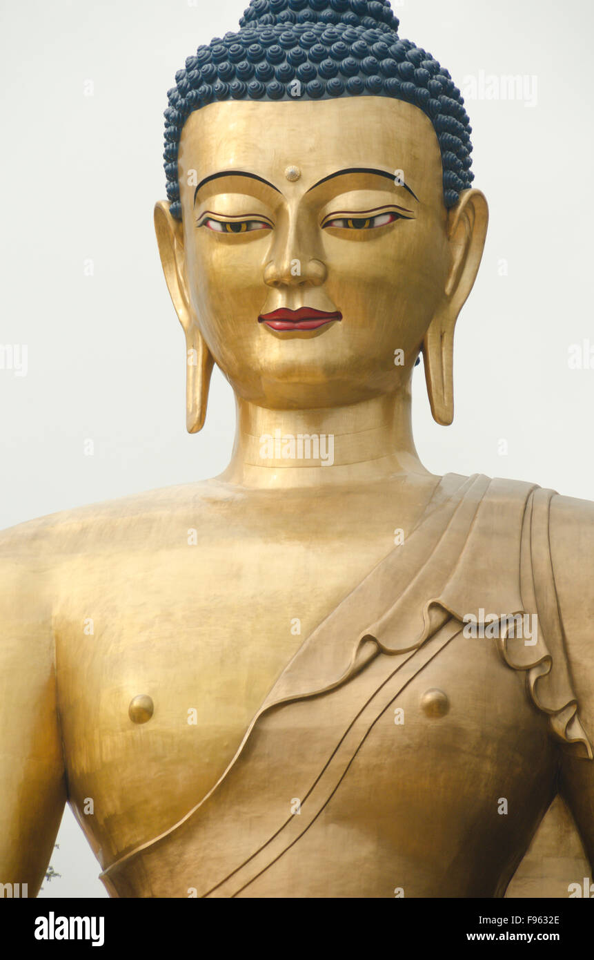 The world's highest sitting Buddha statue outside of Thimpu, Bhutan Stock Photo