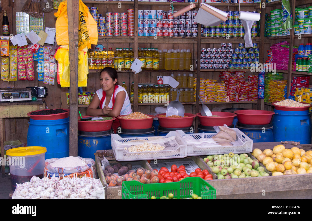 Market scenes, Iquitos, the largest city in the Peruvian rainforest and the fifthlargest city of Peru Stock Photo