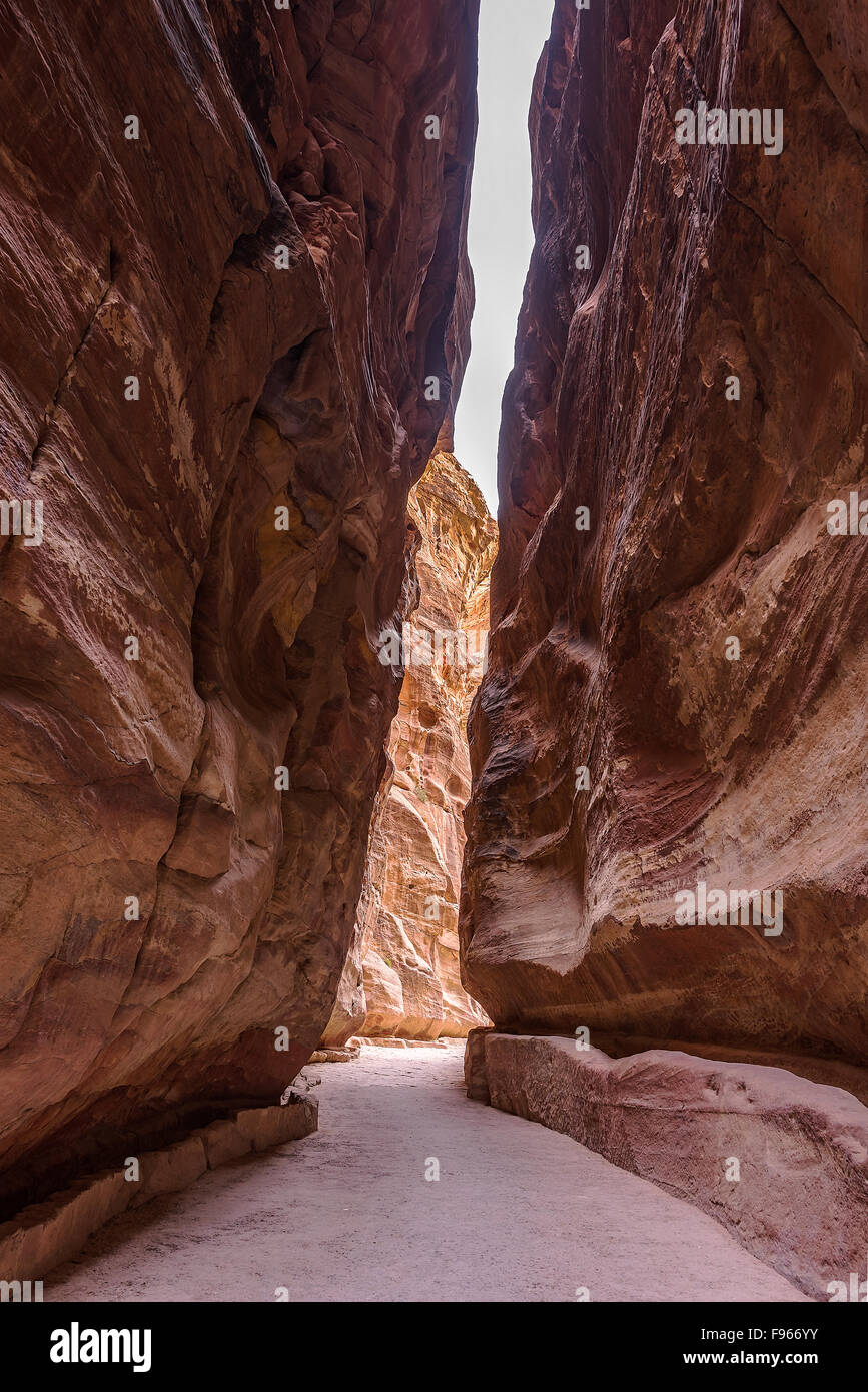 Beautiful Petra in Jordan Stock Photo