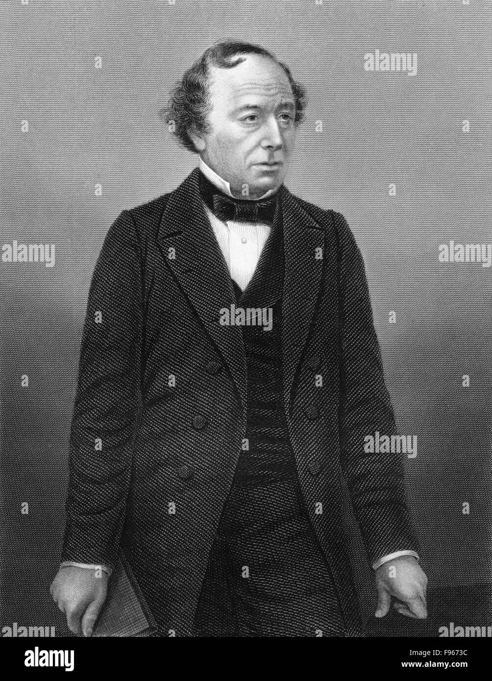 Benjamin Disraeli, 1st Earl of Beaconsfield, 1804 - 1881, a British statesman and novelist, Stock Photo