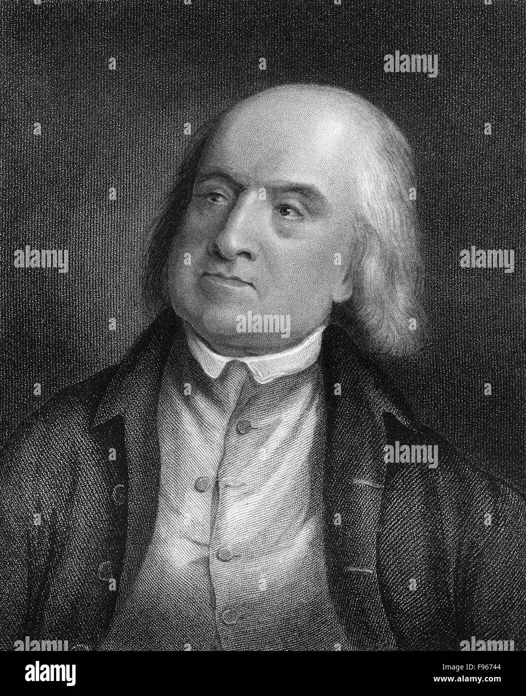 Jeremy Bentham, 1748-1832, a British philosopher, jurist, and social reformer, Stock Photo
