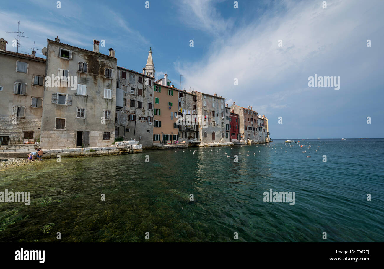 Romantic Rovinj is a town in Croatia situated on the north Adriatic Sea Located on the western coast of the Istrian peninsula, Stock Photo