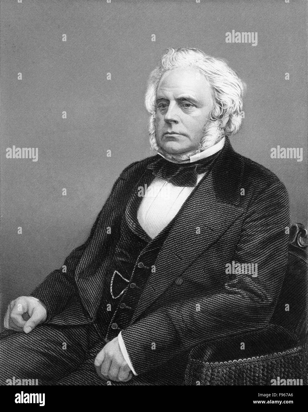 John Bright, 1811 - 1889, a British politician, Manchester Liberals, Stock Photo