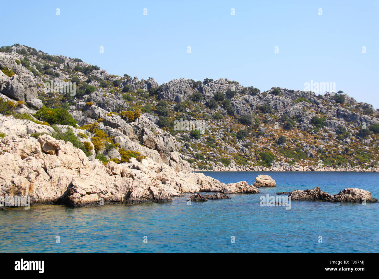 Sea Rocks Turkey Rock and sea in Turkey Stock Photo - Alamy