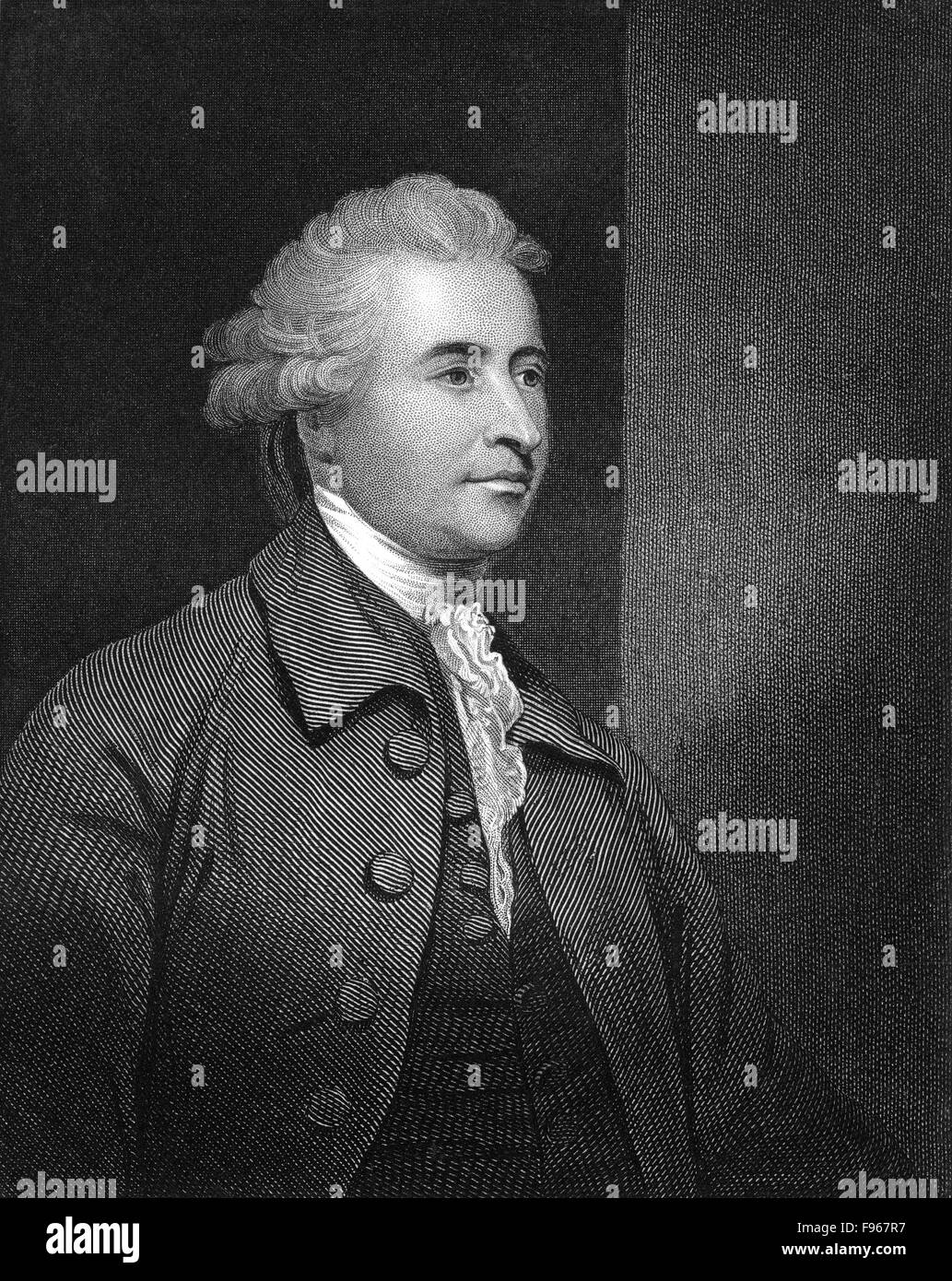 Edmund Burke, 1729 - 1797, a British writer, political philosopher and politician during the Age of Enlightenment, Stock Photo