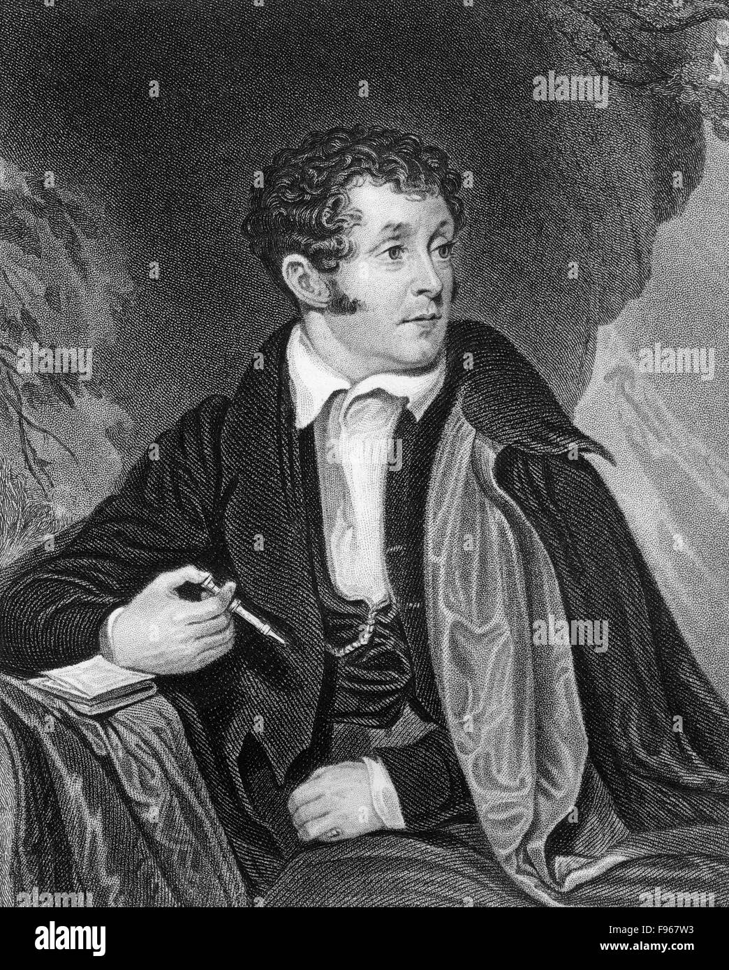 Thomas Campbell, 1777-1844, a Scottish poet, Stock Photo