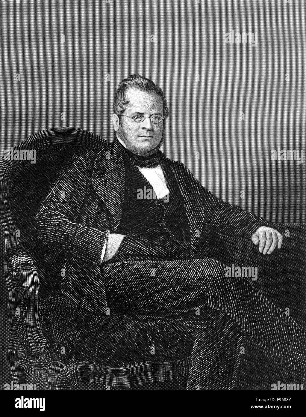 Camillo Benso, Count of Cavour, 1810 - 1861, an Italian statesman and first prime minister of the new Kingdom of Italy, Stock Photo