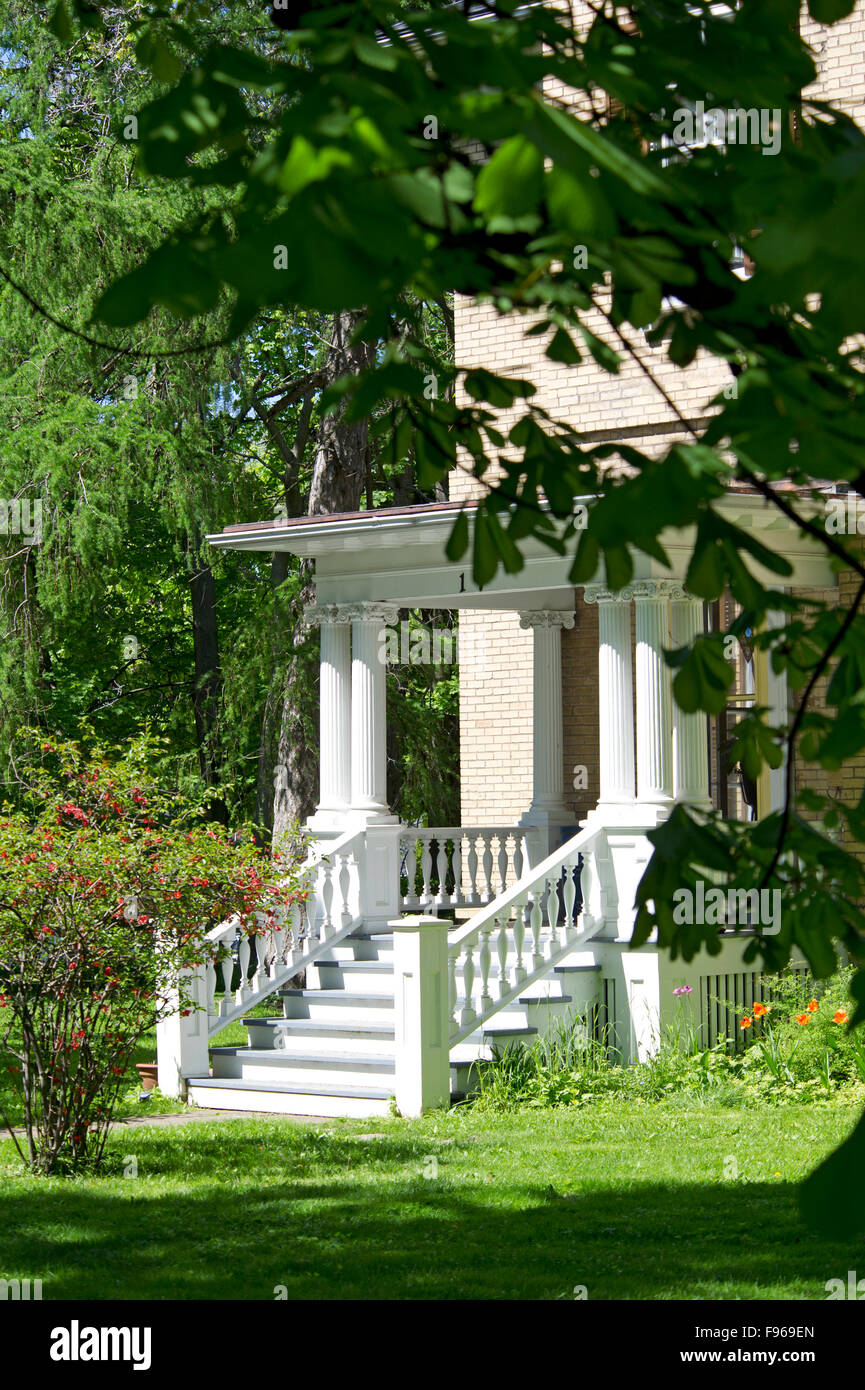 Porch of a country house Stock Photo