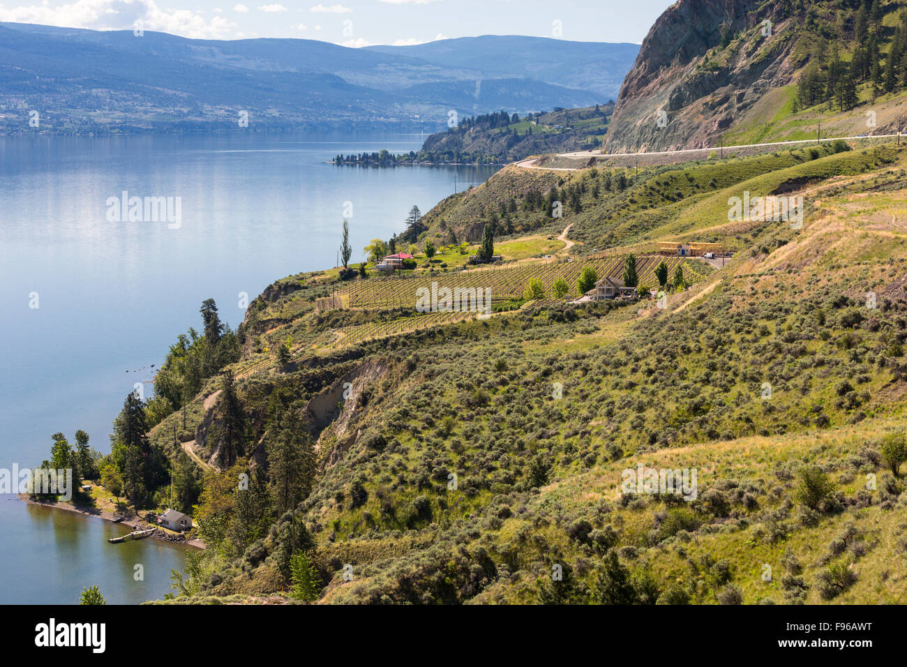 View of Okanagan Lake, Summerland, Okanagan Valley, British Columbia