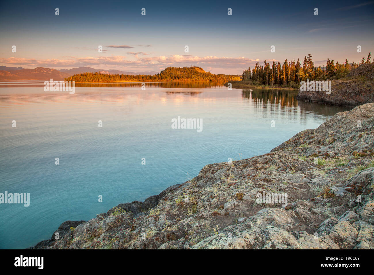 Lake Laberge Territorial Park, Yukon Territory, Canada Stock Photo - Alamy