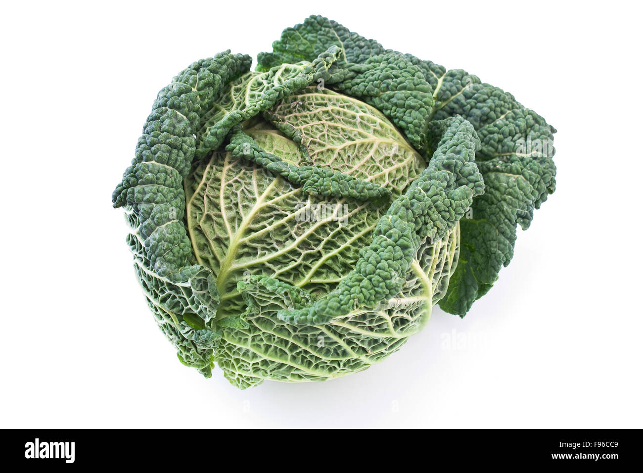 Kale vegetable isolated on white Stock Photo