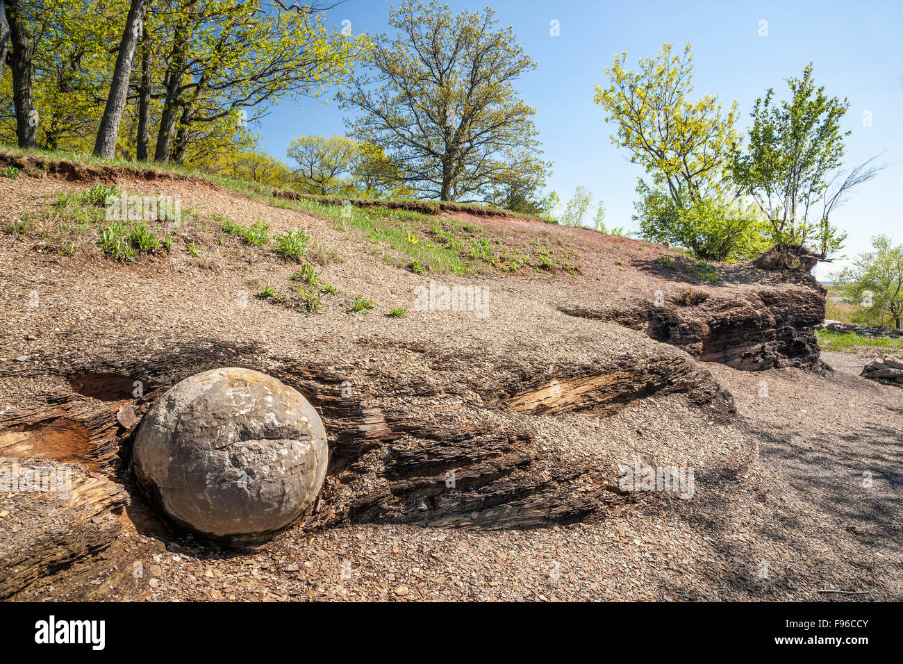 Concretions, Kettle Point, Ontario, Canada Stock Photo