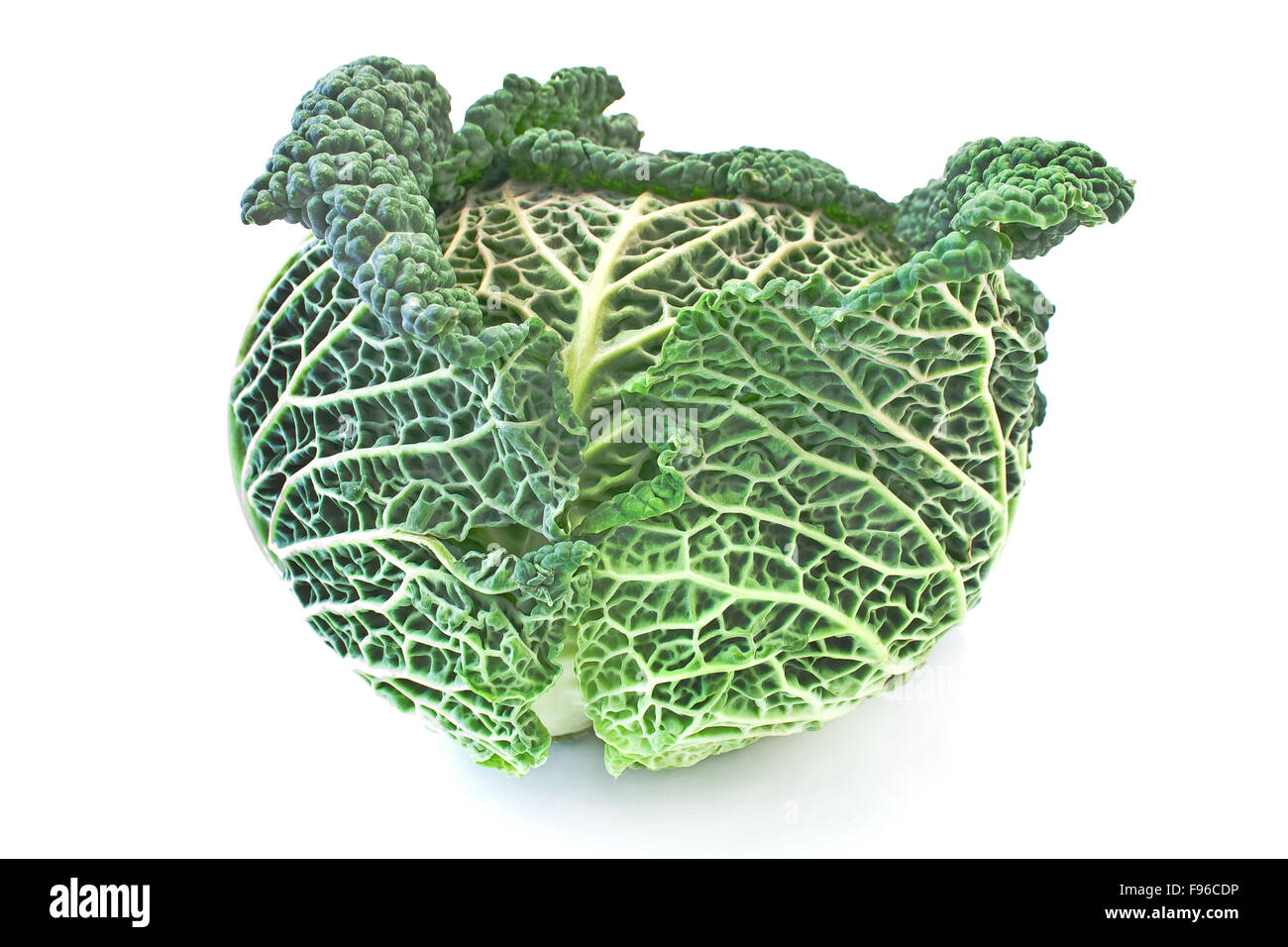 Kale vegetable isolated on white Stock Photo