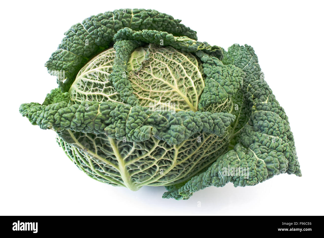 Kale vegetable isolated on  white Stock Photo