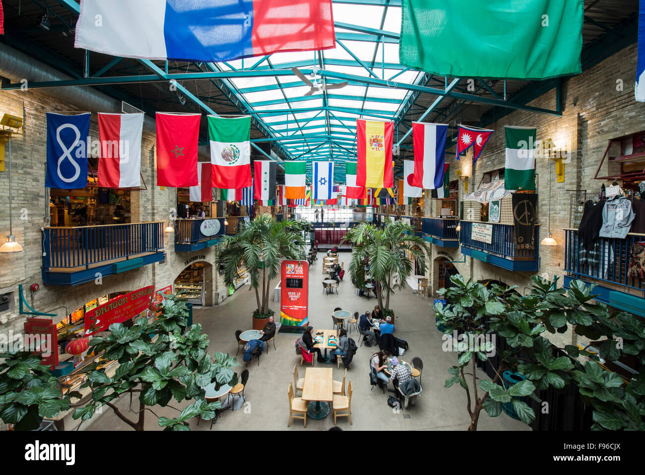 Inside The Forks Market donwtown Winnipeg, Manitoba, Canada Stock Photo Alamy