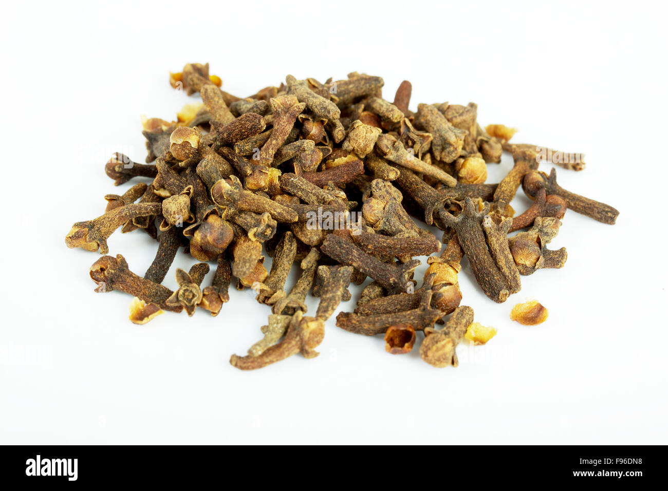 Fragrant clove on white background Stock Photo - Alamy