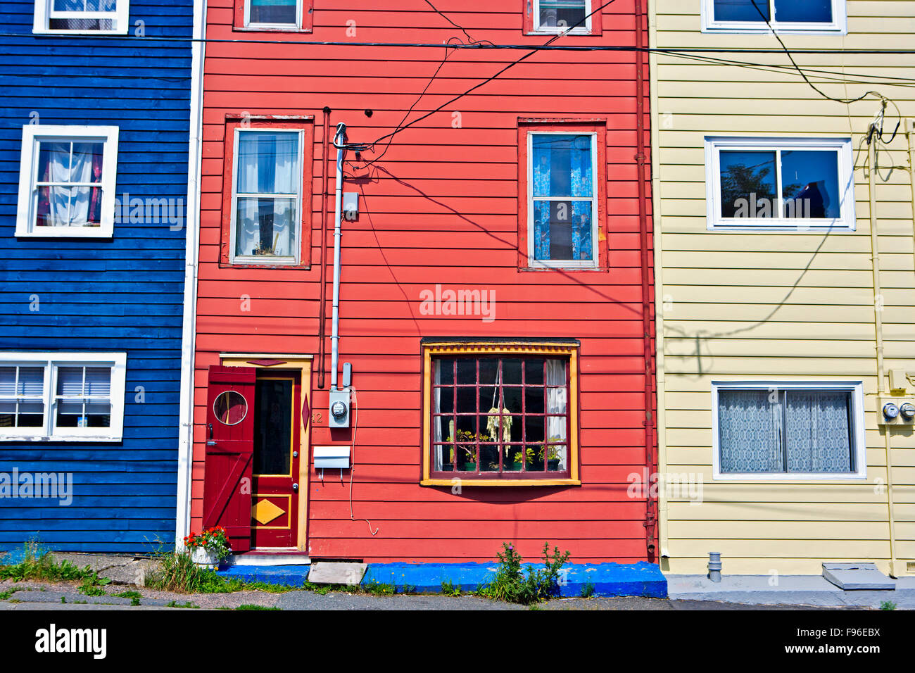 The charming houses in downtown St John's (aka Jelly Bean Row), St John