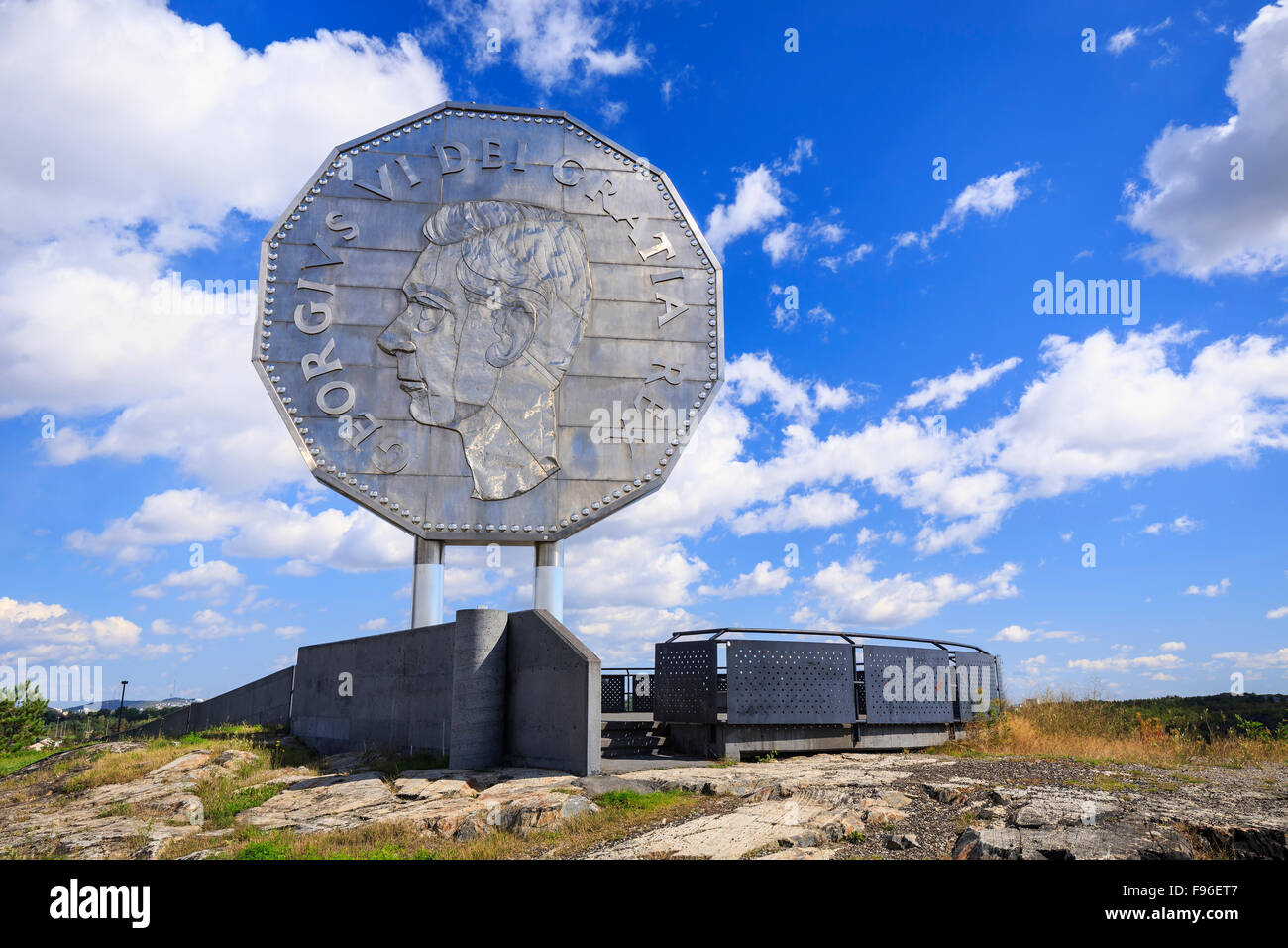 The big nickel, Sudbury, Ontario, Canada Stock Photo