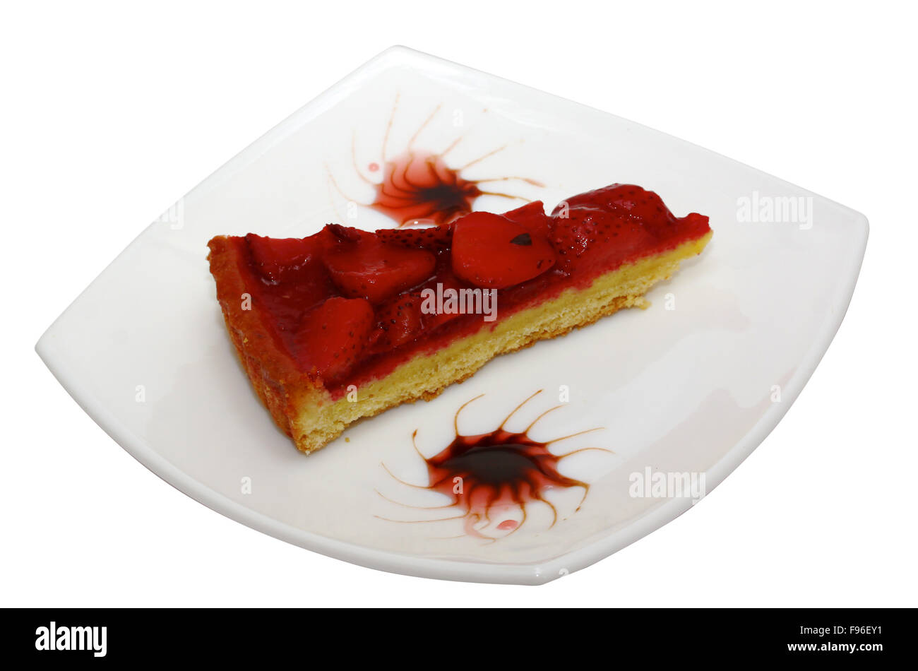 cake with strawberries Stock Photo - Alamy