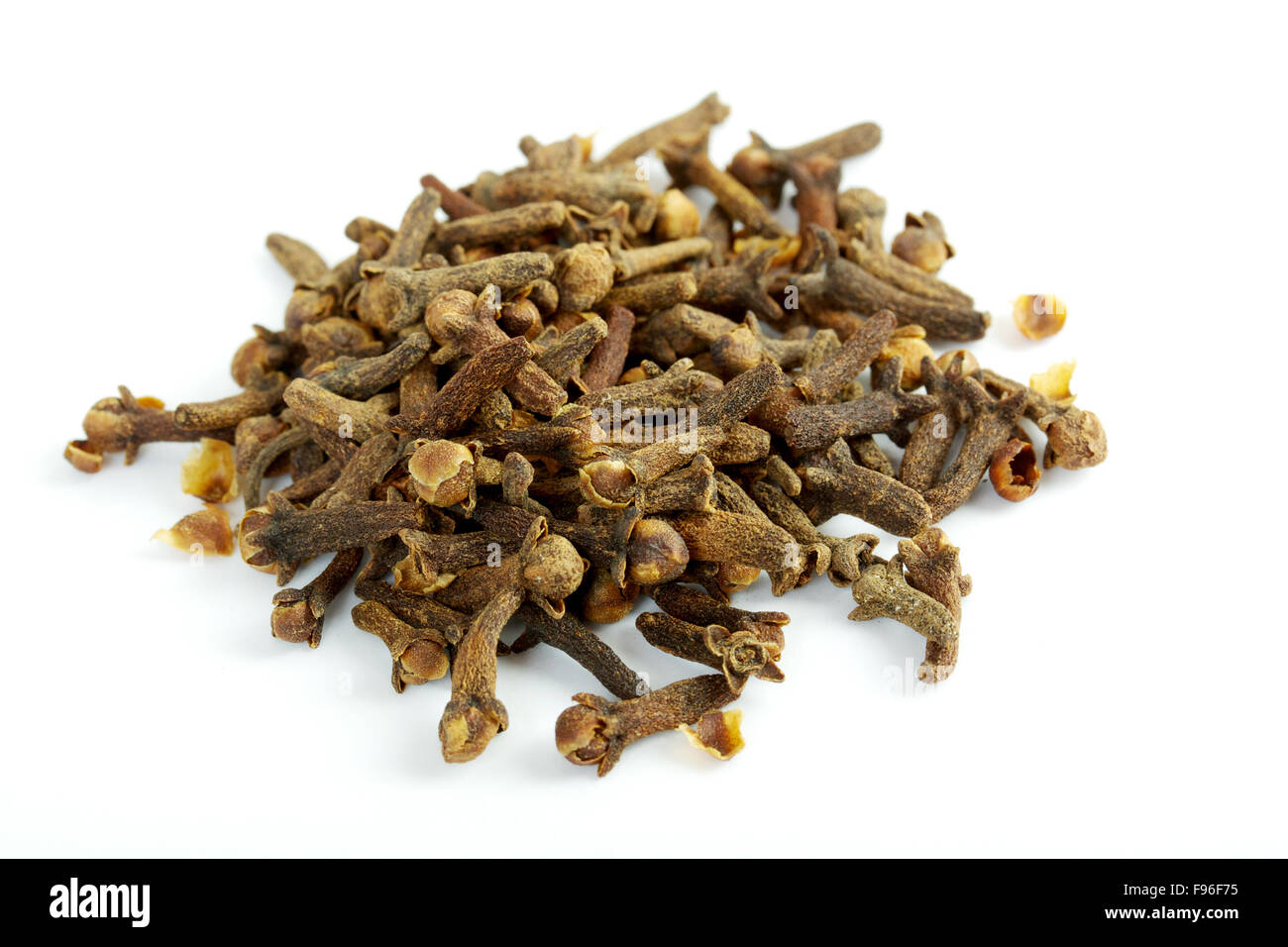Fragrant clove on white background Stock Photo - Alamy