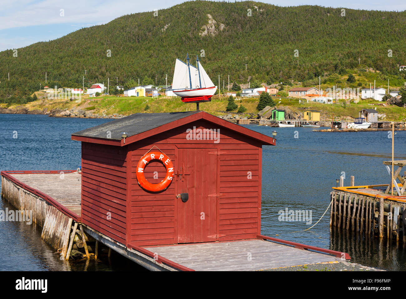 fishing shed, New Perlican, Newfoundland, Canada Stock Photo