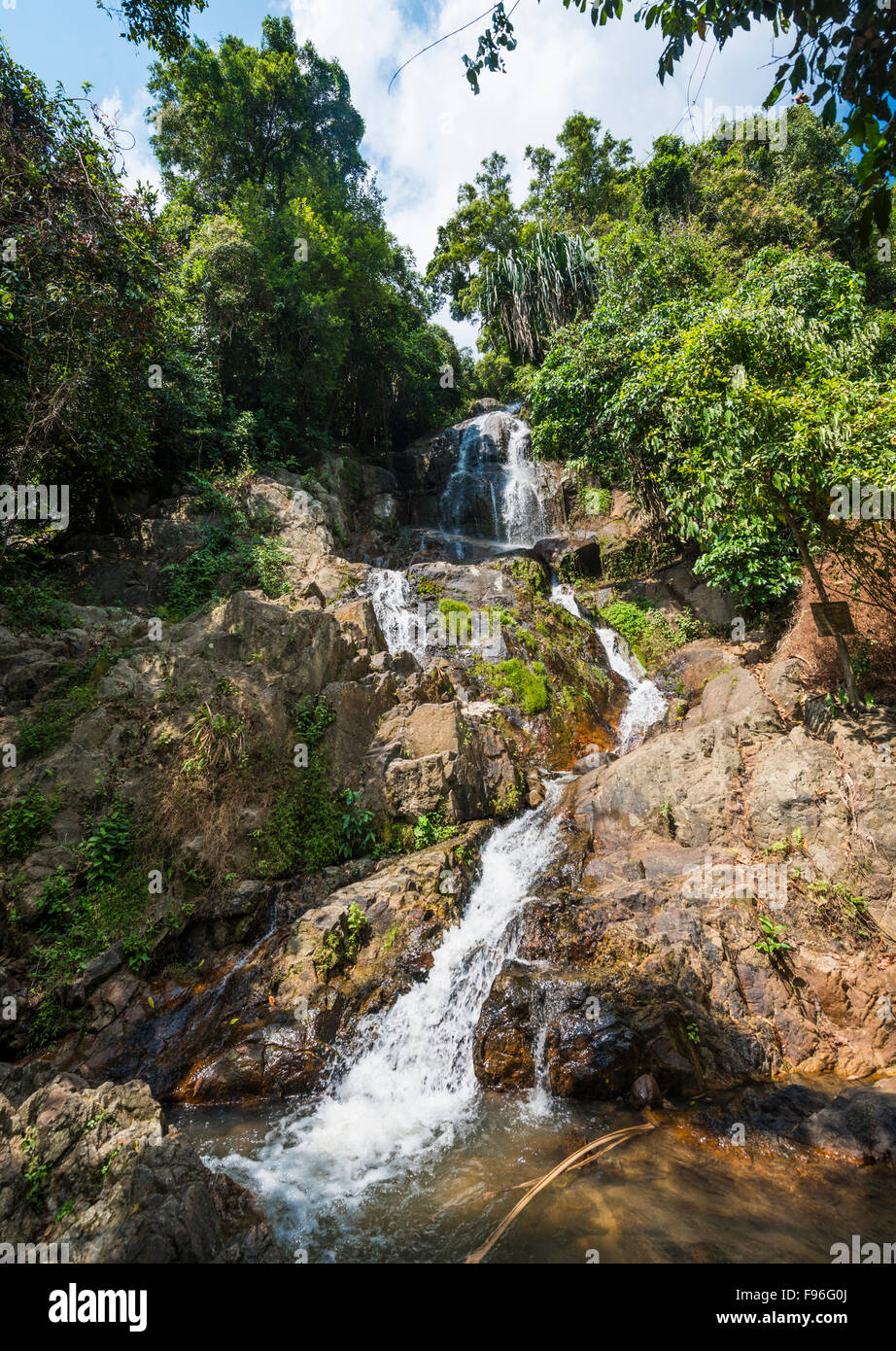 Na Muang Waterfall, Ko Samui, Thailand Stock Photo