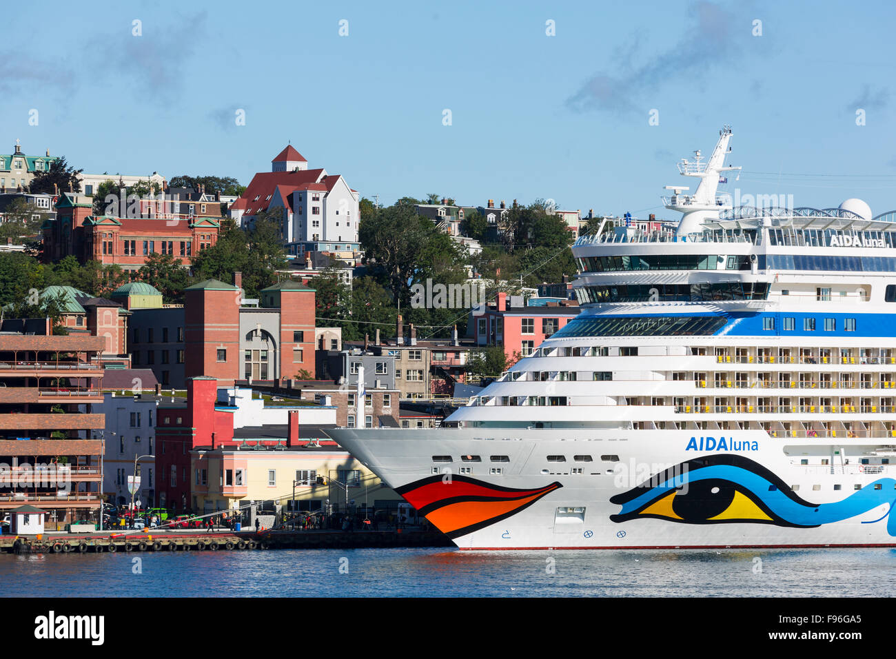 Cruise ship, St. john's Waterfront, Newfoundland, Canada Stock Photo