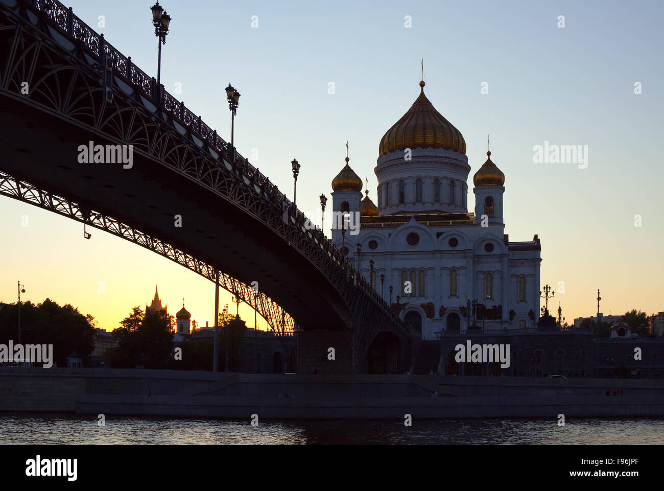 Christ the Savior Cathedral in sunset, Moscow Stock Photo - Alamy