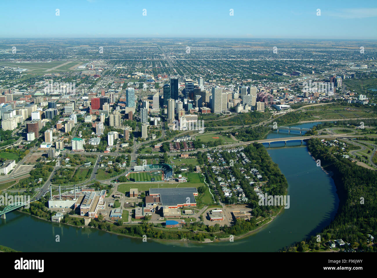 Edmonton aerial view hires stock photography and images Alamy